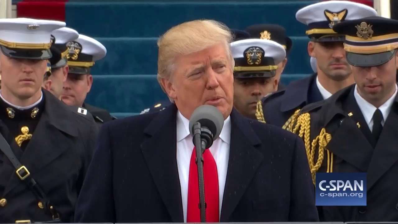 Trump’s 1st inauguration speech – Listen for a refresher…time well spent!